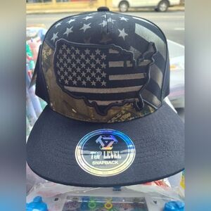 Black and Camouflage Trucker Hat